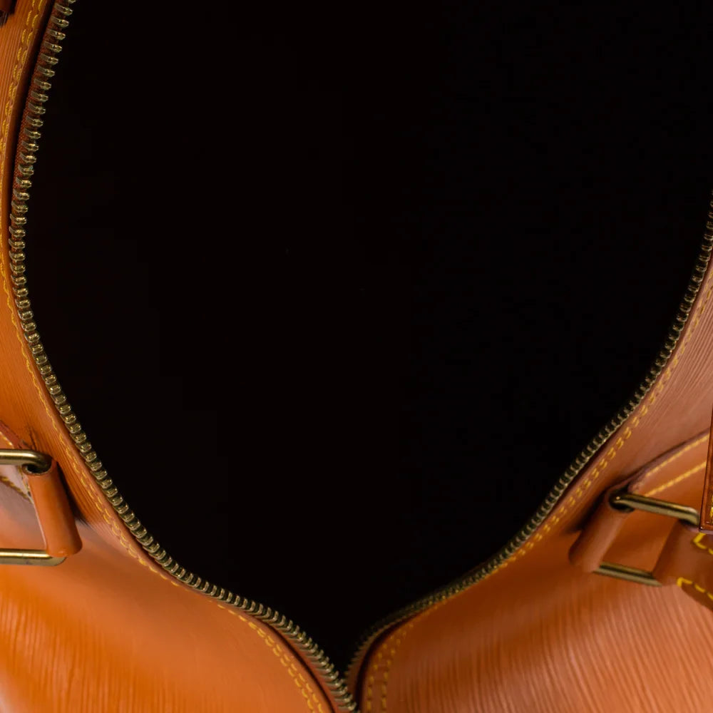 Keepall 50 Vintage en cuir marron