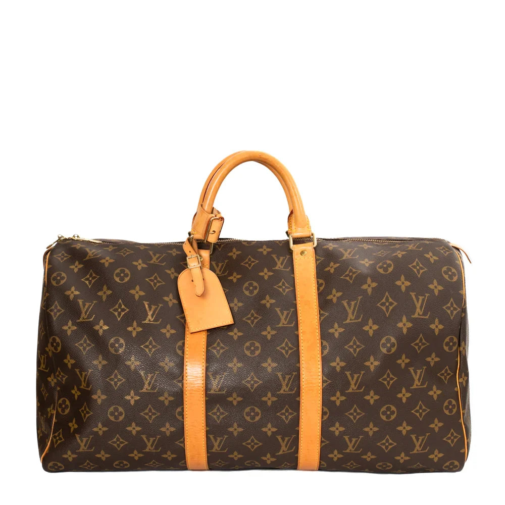 Keepall 50 en toile monogram marron