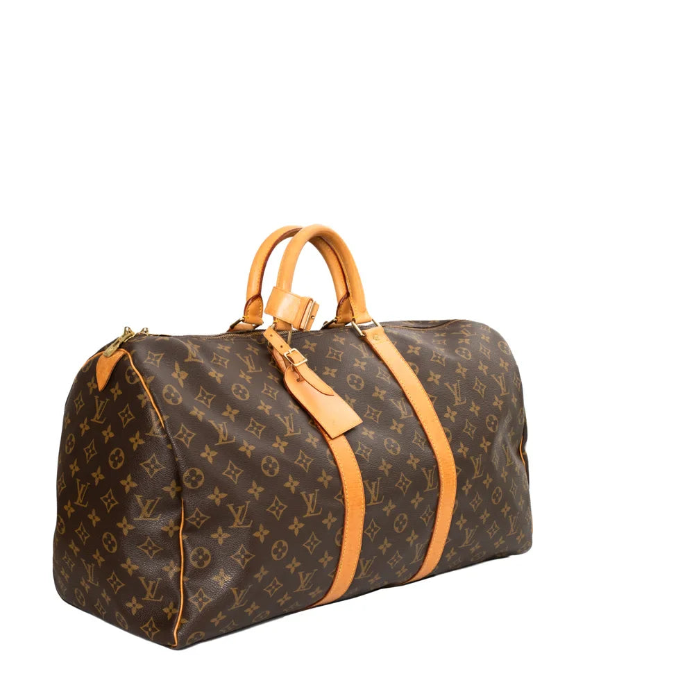 Keepall 50 en toile monogram marron