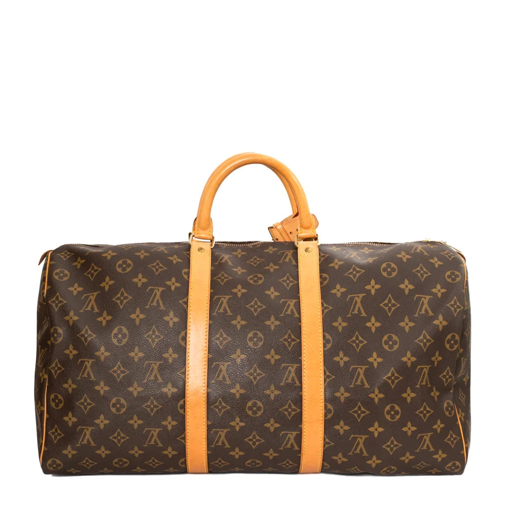 Keepall 50 en toile monogram marron