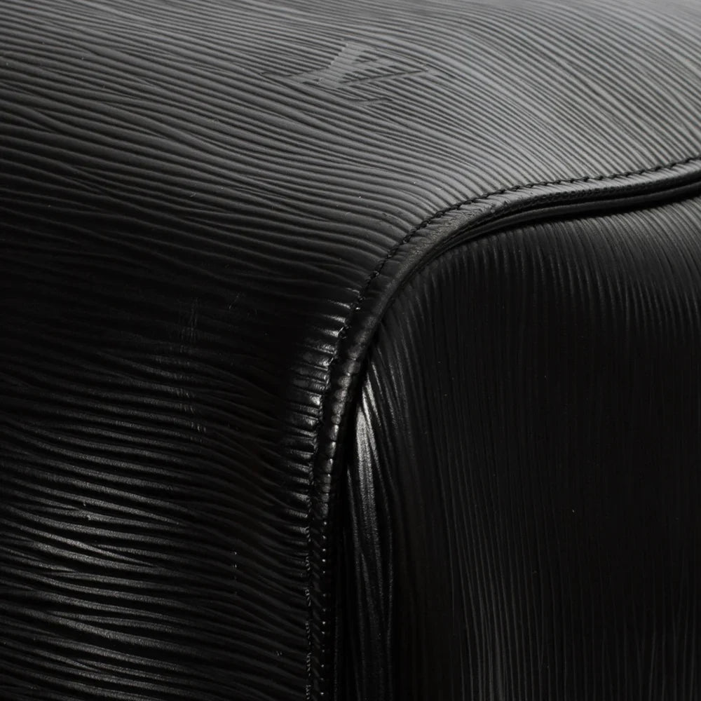 Keepall 50 Vintage en cuir épi noir
