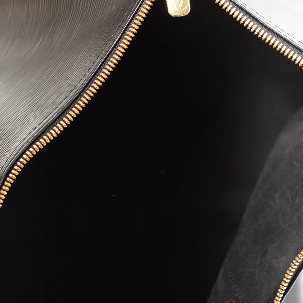 Keepall 50 Vintage en cuir épi noir