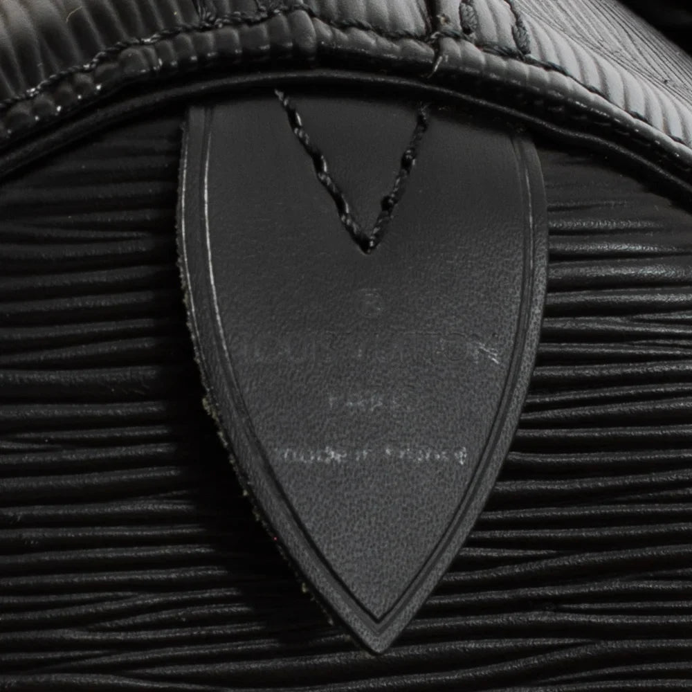 Keepall 50 Vintage en cuir épi noir
