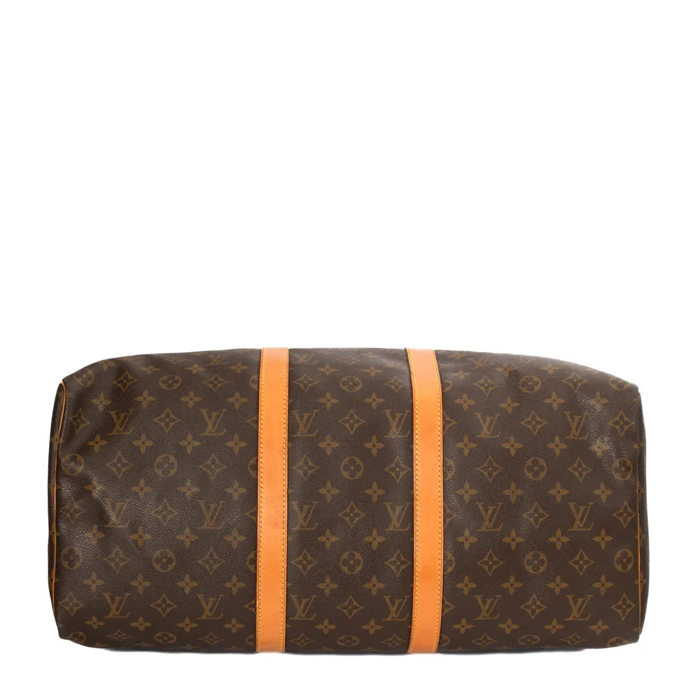 Keepall 50 Vintage en toile monogram marron