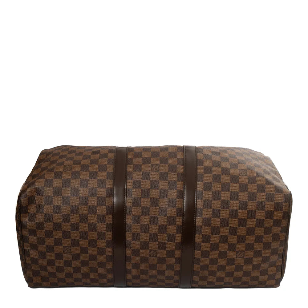 Keepall 50 vintage en toile damier ébène