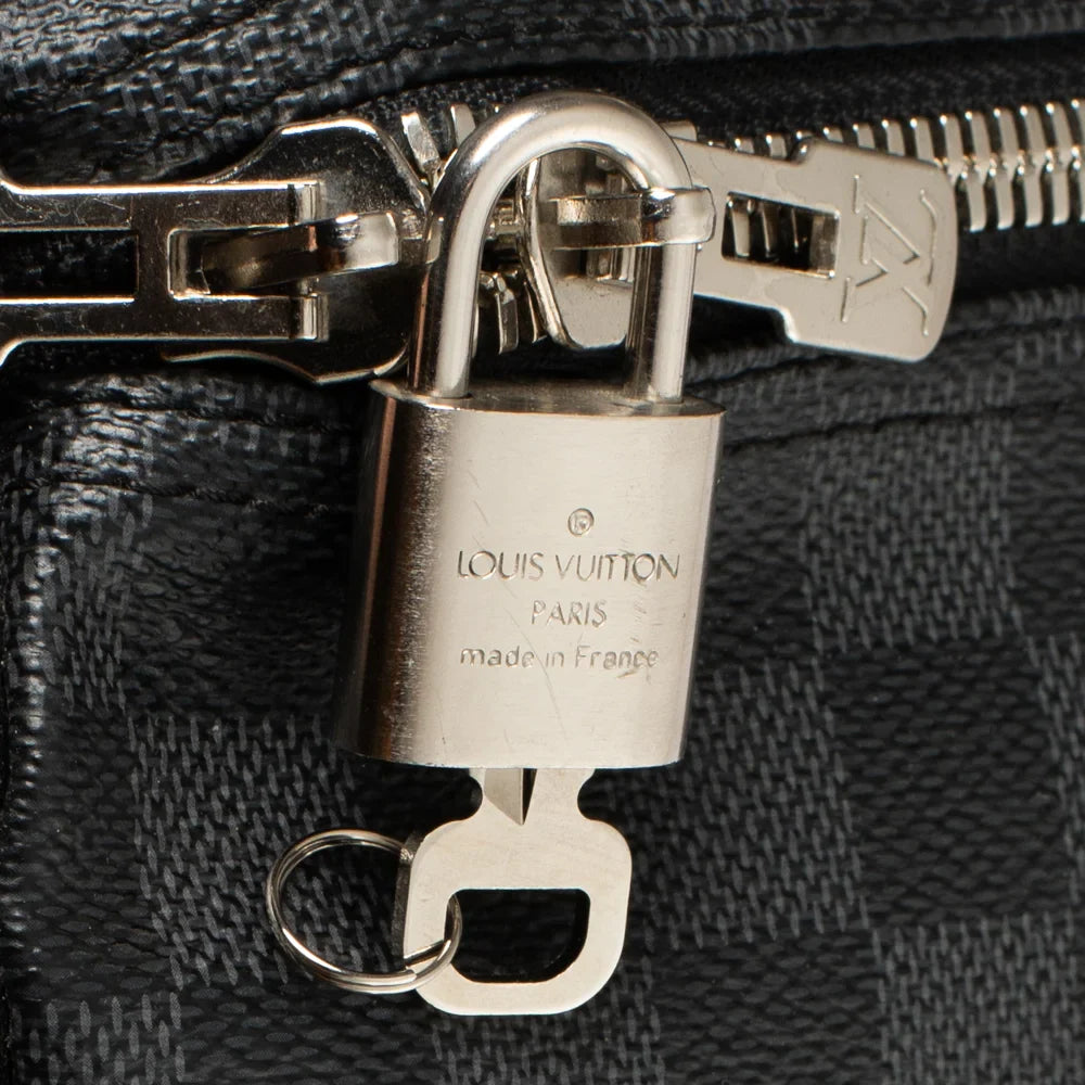 Keepall 55 en toile damier gris