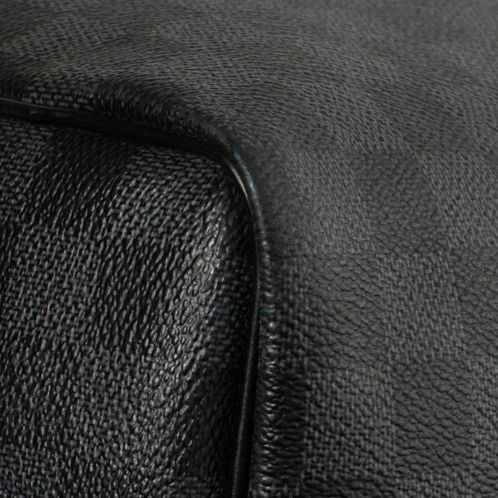 Keepall 55 en toile damier gris