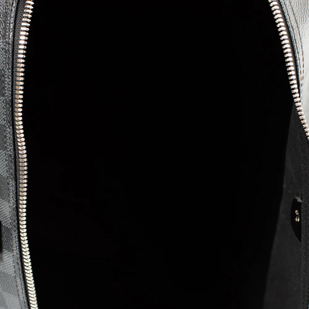 Keepall 55 en toile damier gris