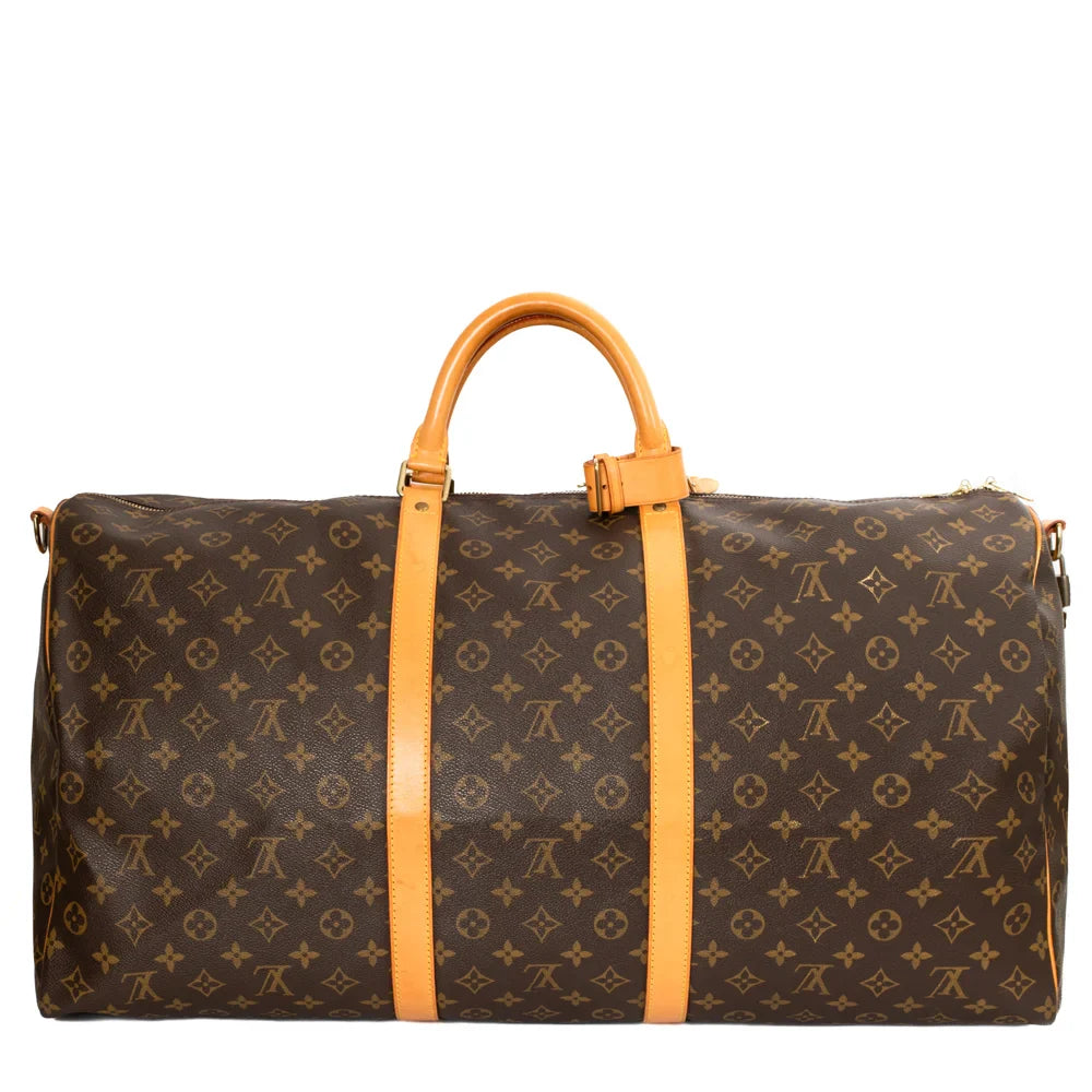 Keepall 60 Vintage en toile monogram marron