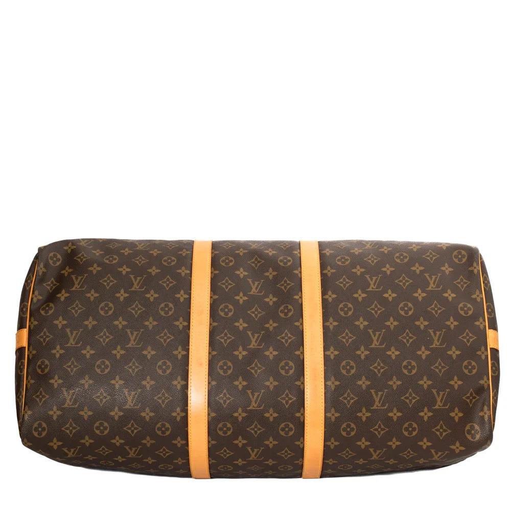 Keepall 60 Vintage en toile monogram marron