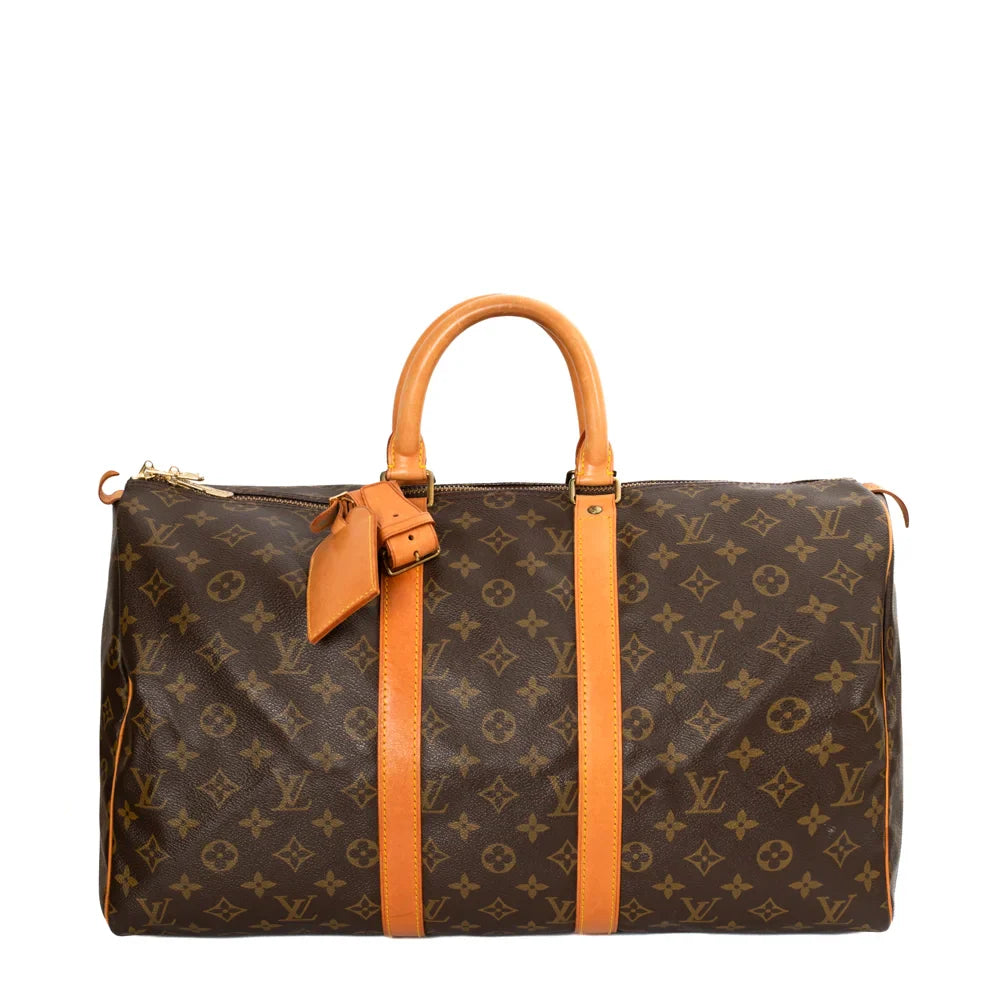 Keepall 45 Vintage en toile monogram marron