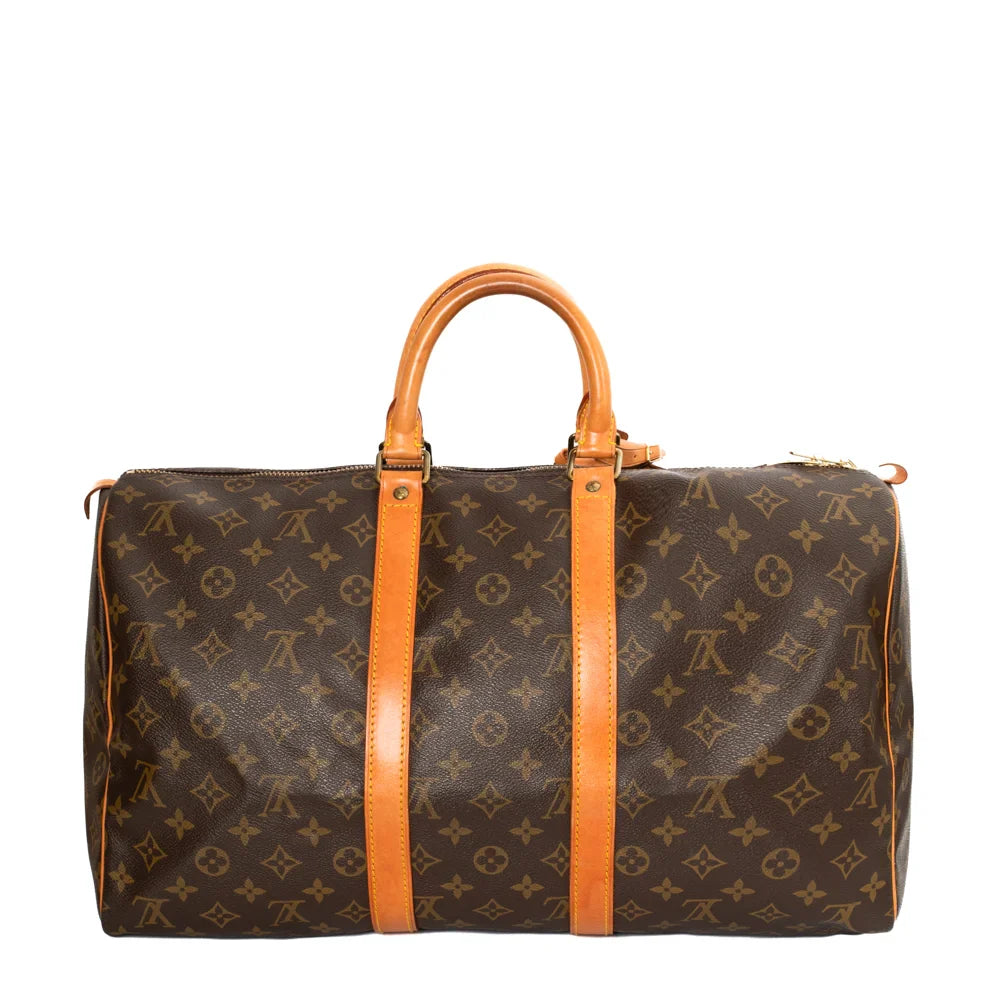 Keepall 45 Vintage en toile monogram marron
