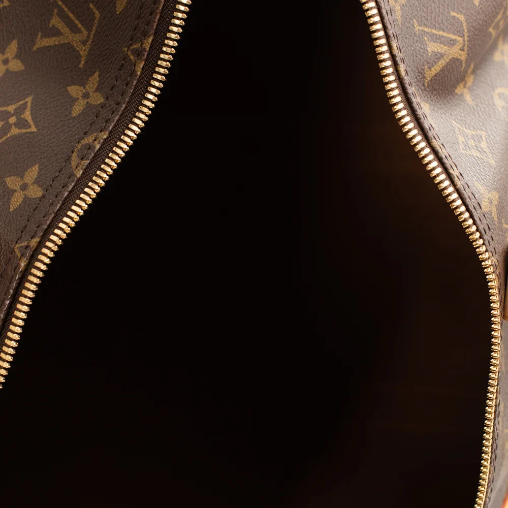 Keepall 55 Vintage en toile monogram marron