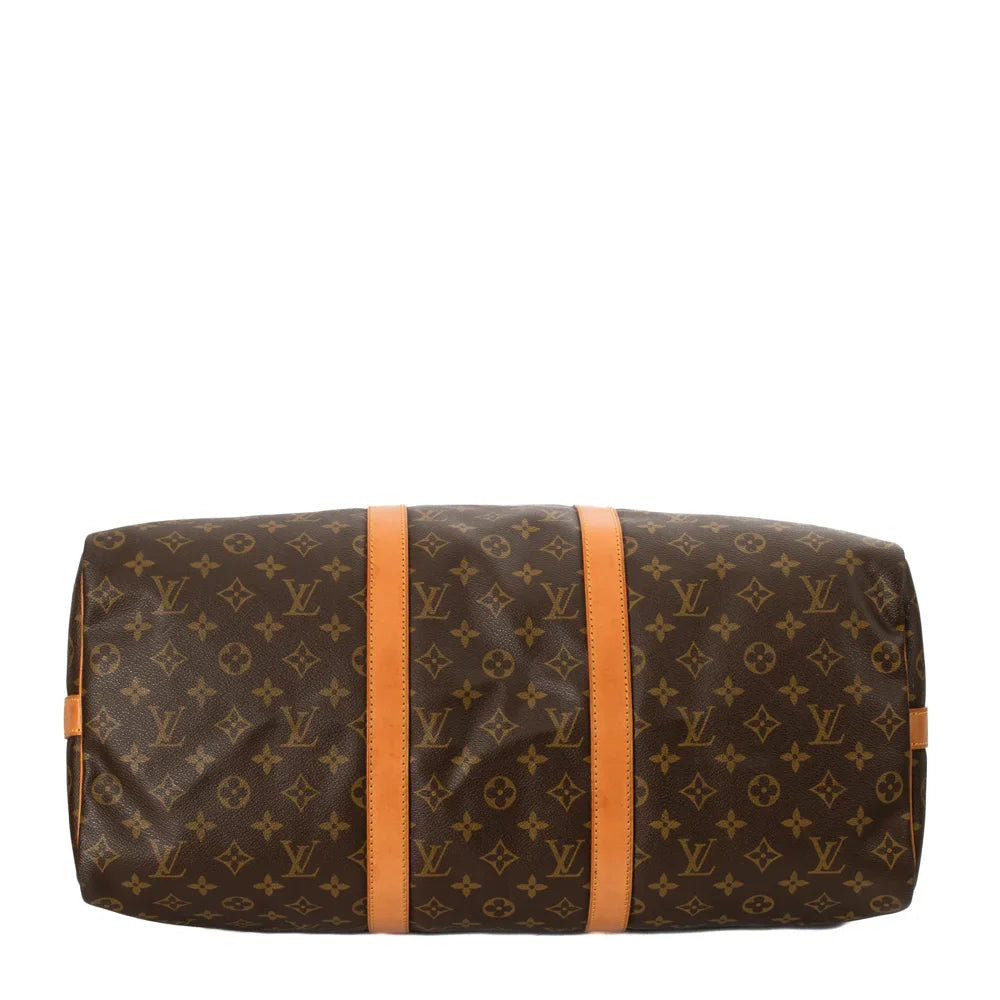 Keepall 50 Vintage en toile monogram marron