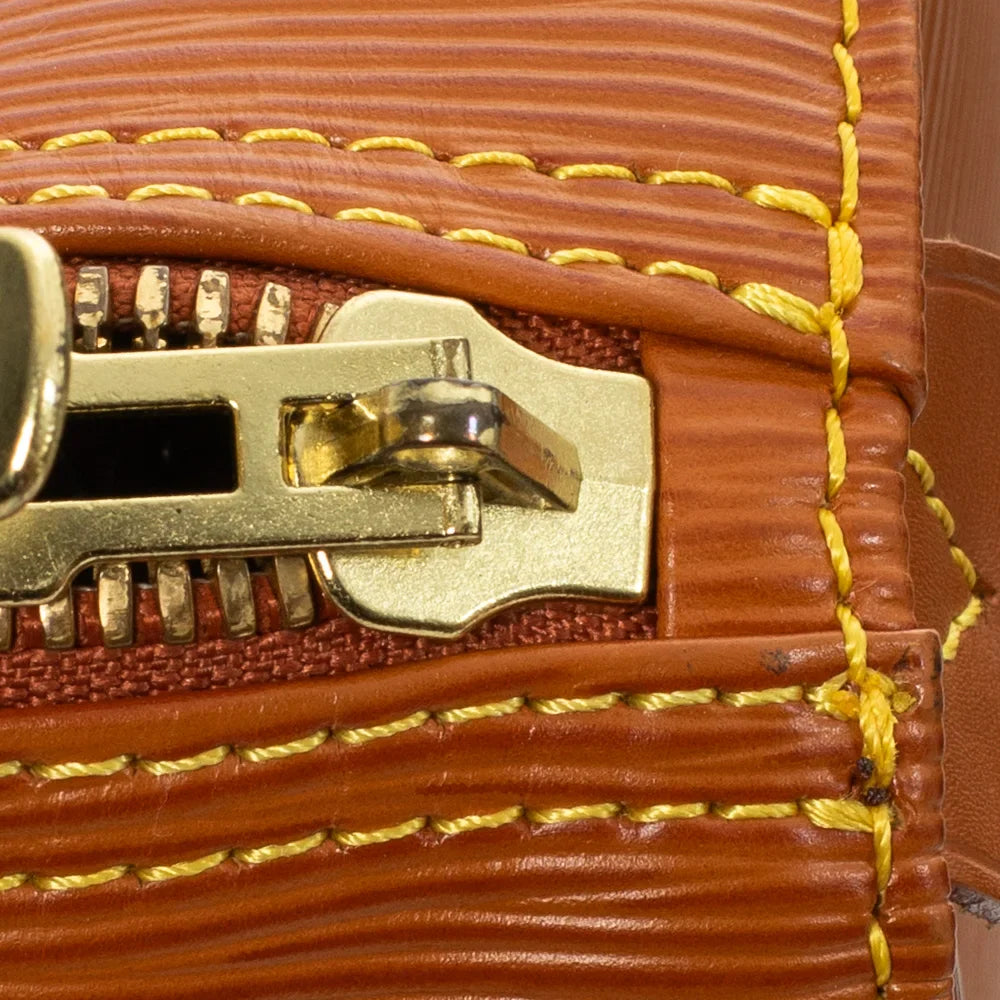 Keepall 45 Vintage en cuir épi marron