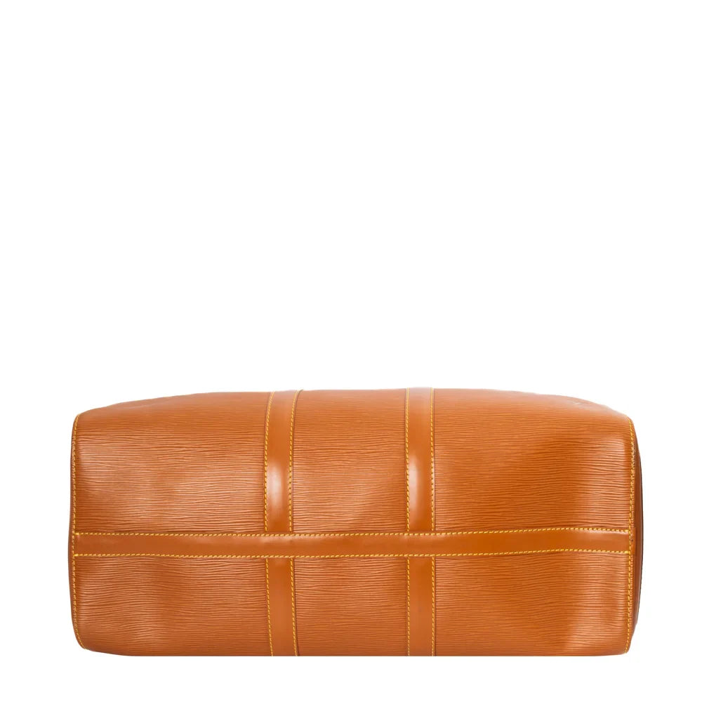 Keepall 45 Vintage en cuir épi marron