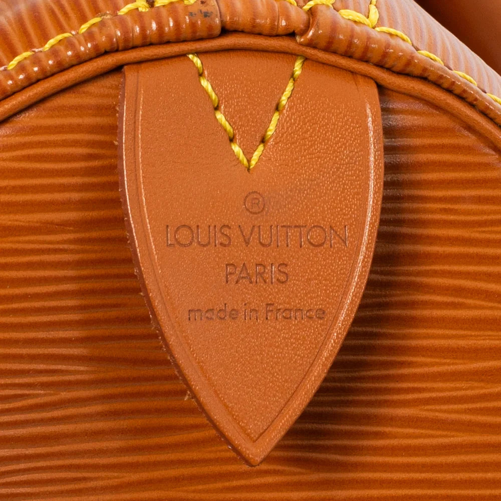 Keepall 45 Vintage en cuir épi marron