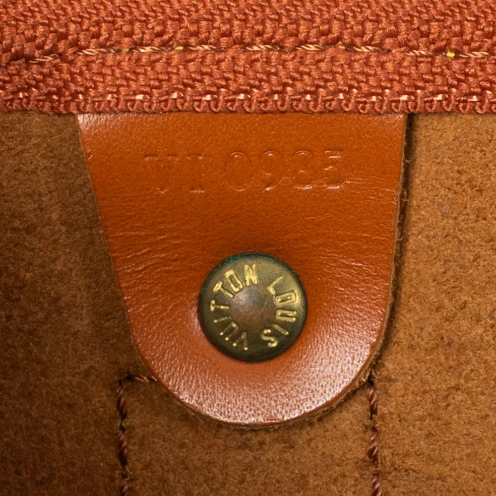Keepall 45 Vintage en cuir épi marron