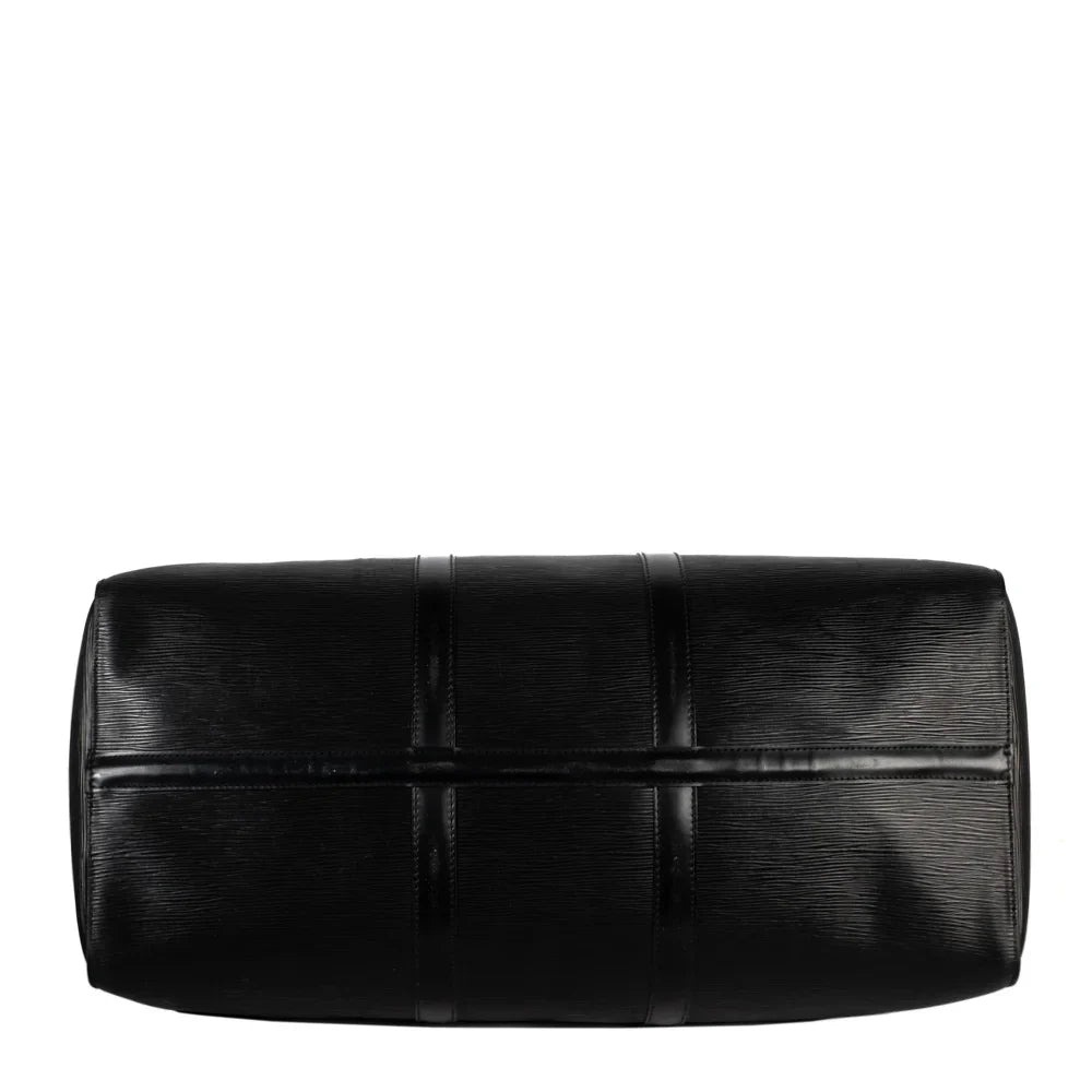 Keepall 50 Vintage en cuir épi noir