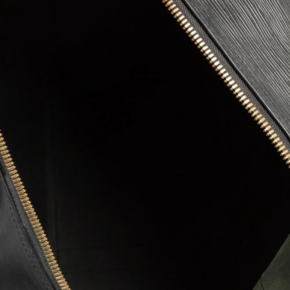 Keepall 50 Vintage en cuir épi noir