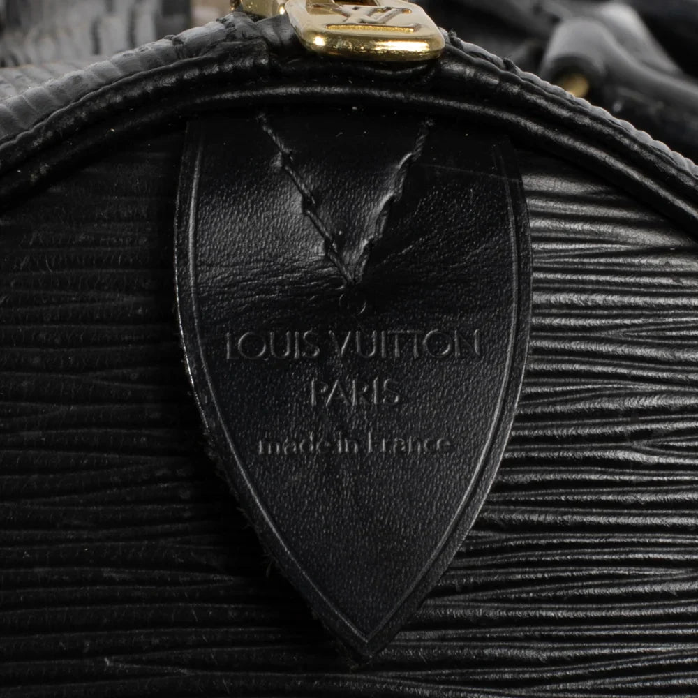 Keepall 50 Vintage en cuir épi noir