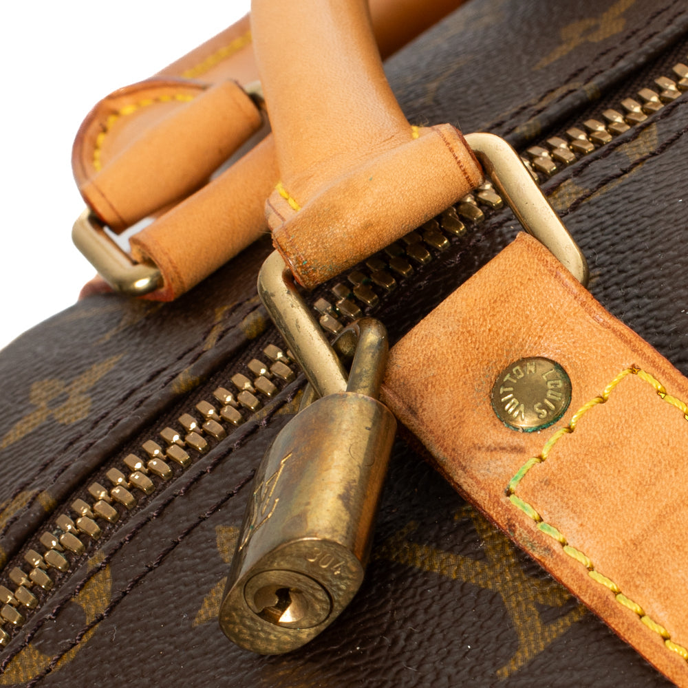 Keepall 55 Vintage en toile monogram marron