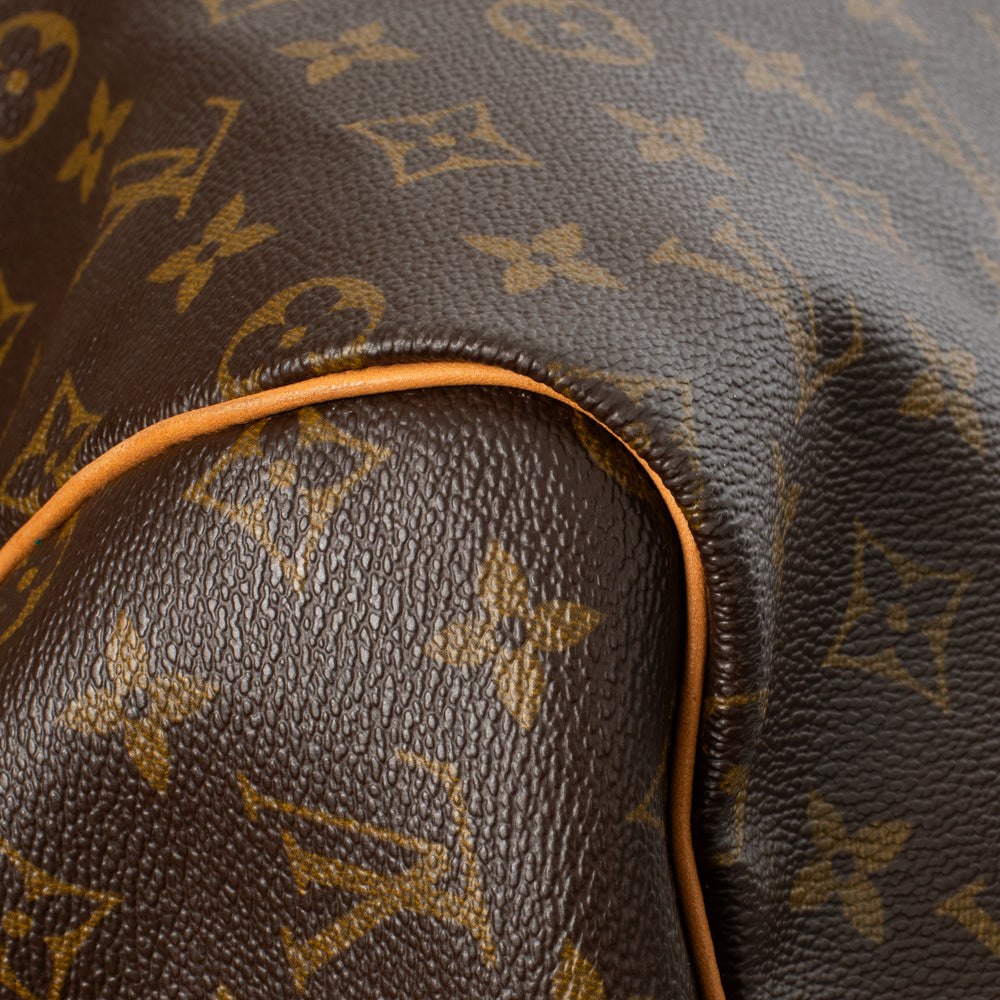 Keepall 55 Vintage en toile monogram marron