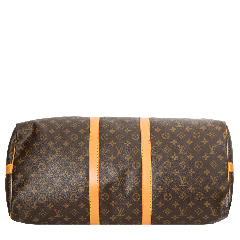 Keepall 55 Vintage en toile monogram marron