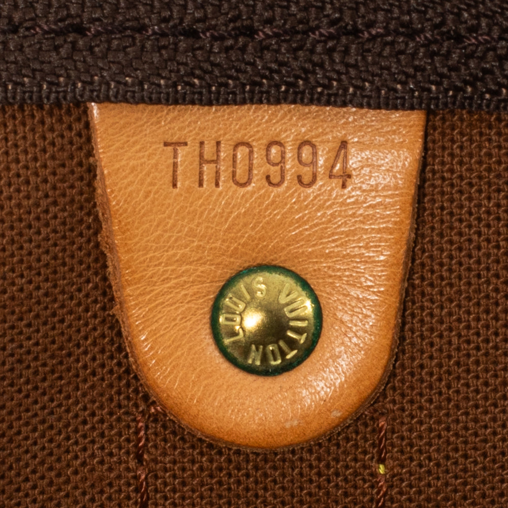 Keepall 55 Vintage en toile monogram marron