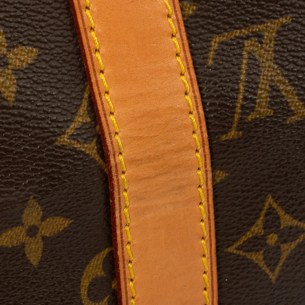 Keepall 50 Vintage en toile monogram marron