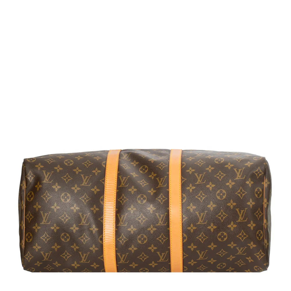 Keepall 50 Vintage en toile monogram marron