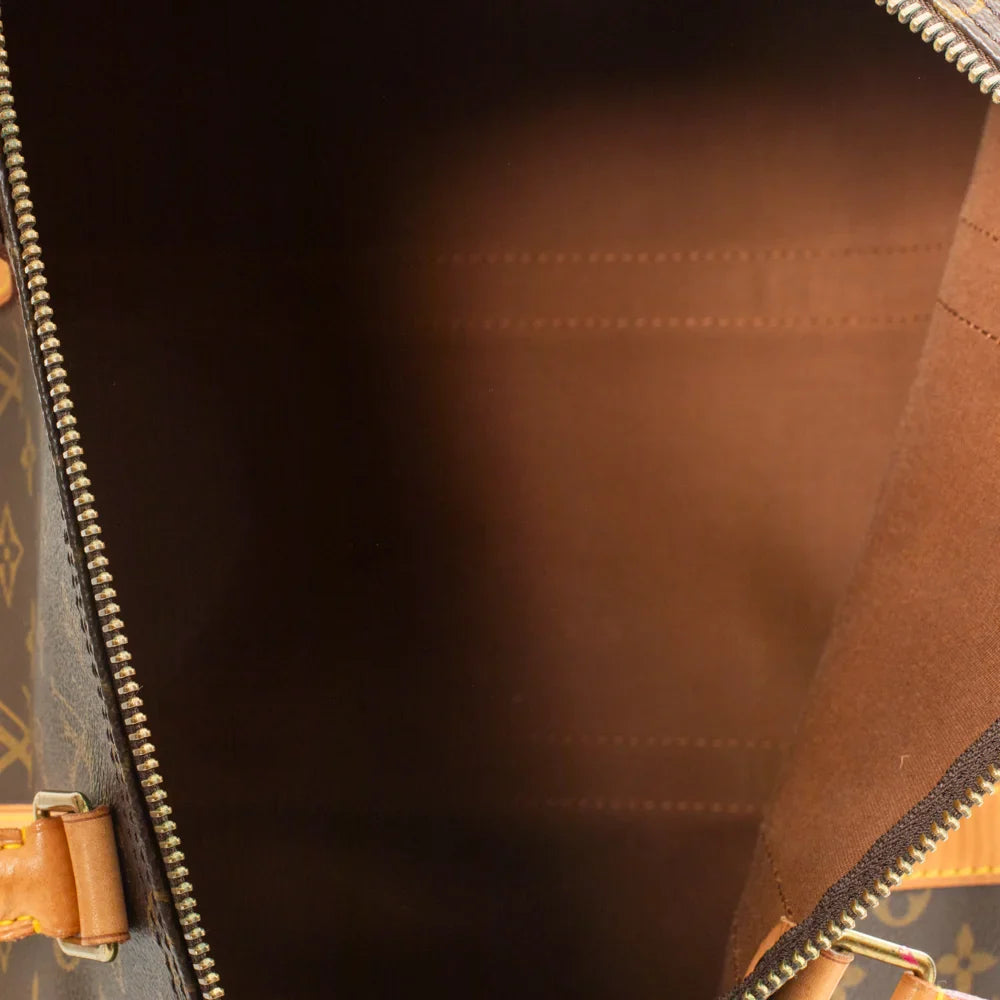Keepall 50 Vintage en toile monogram marron