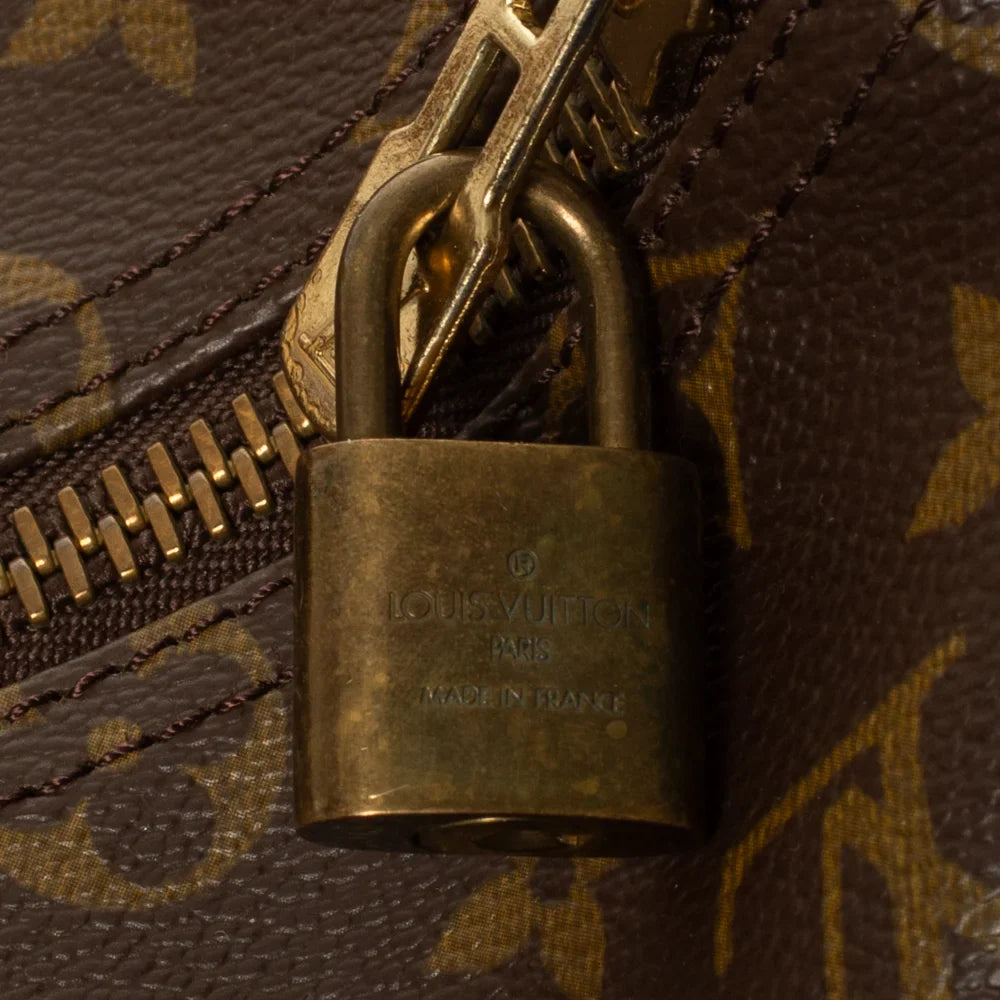 Keepall 50 Vintage en toile monogram marron