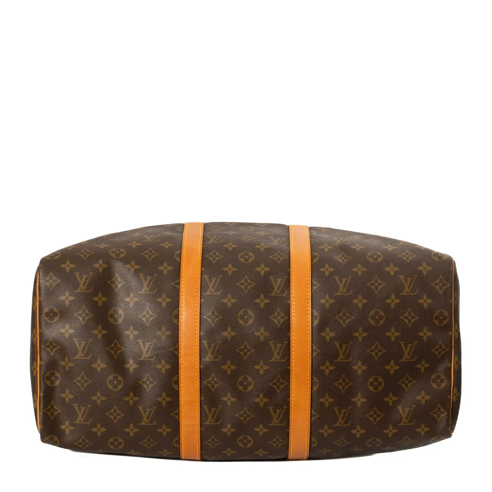 Keepall 50 Vintage en toile monogram marron