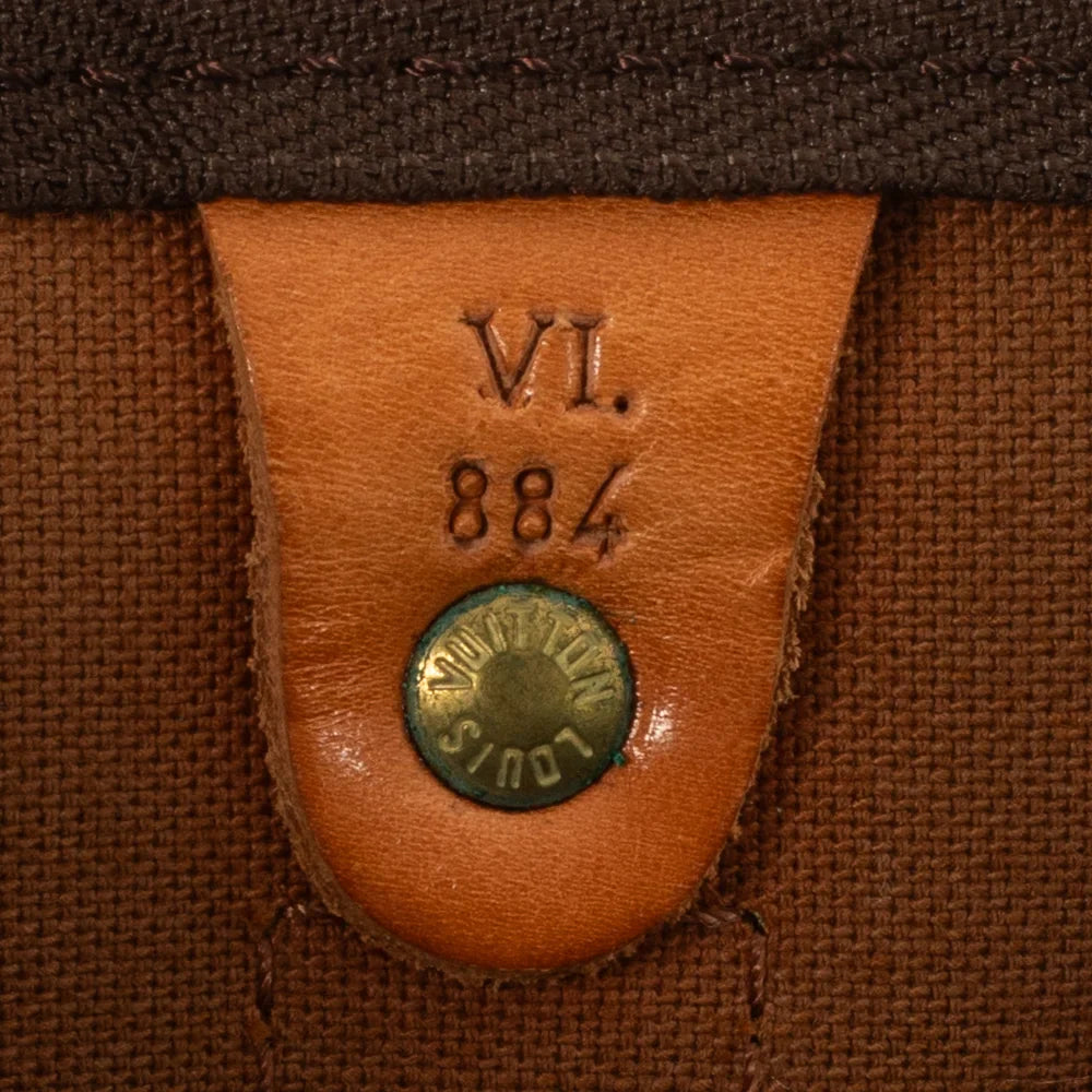 Keepall 50 Vintage en toile monogram marron