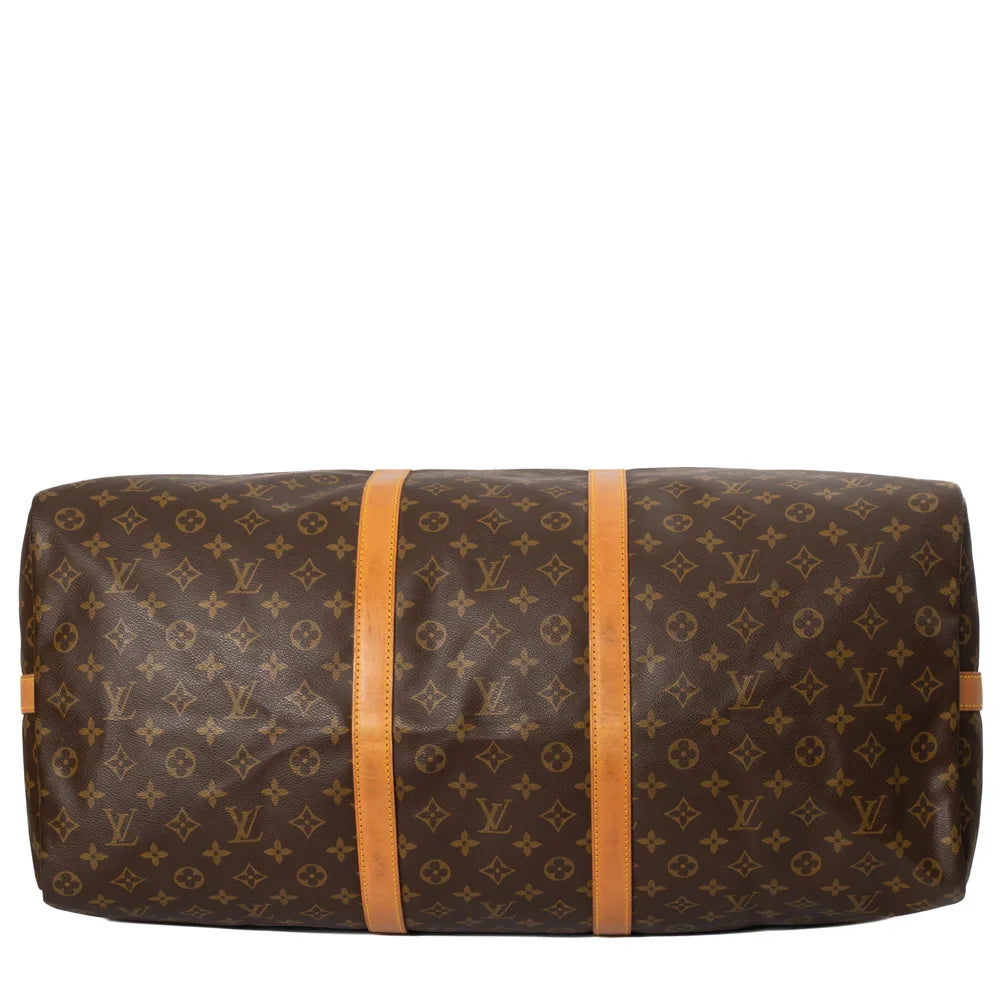Keepall 60 Vintage en toile monogram marron