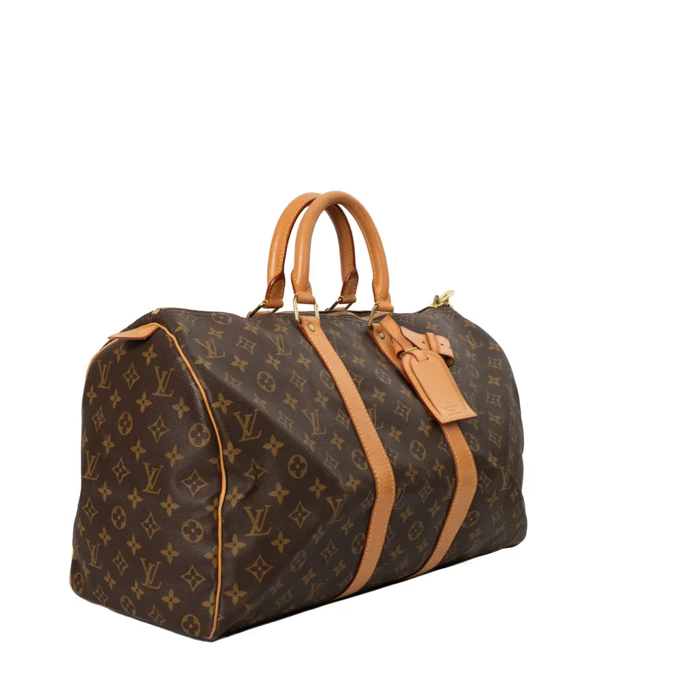Keepall 45 Vintage en toile monogram marron
