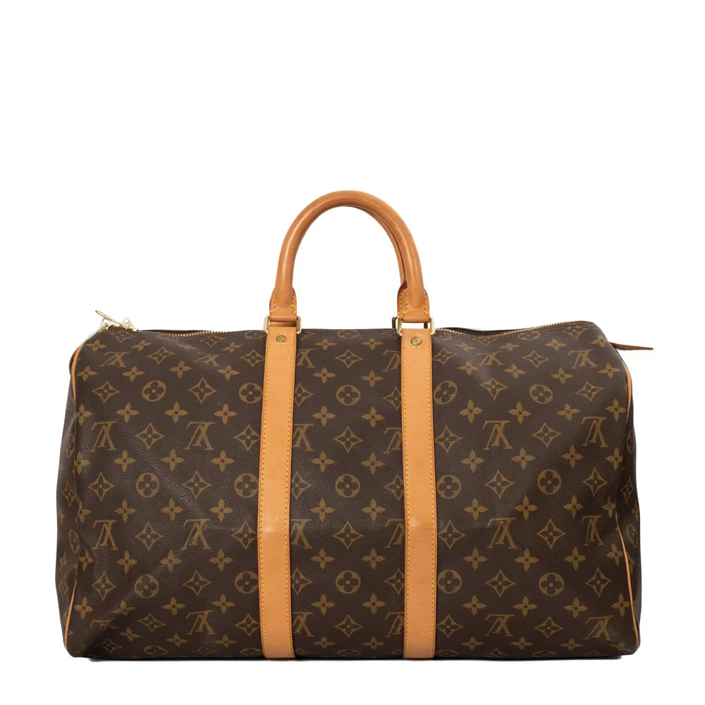 Keepall 45 Vintage en toile monogram marron