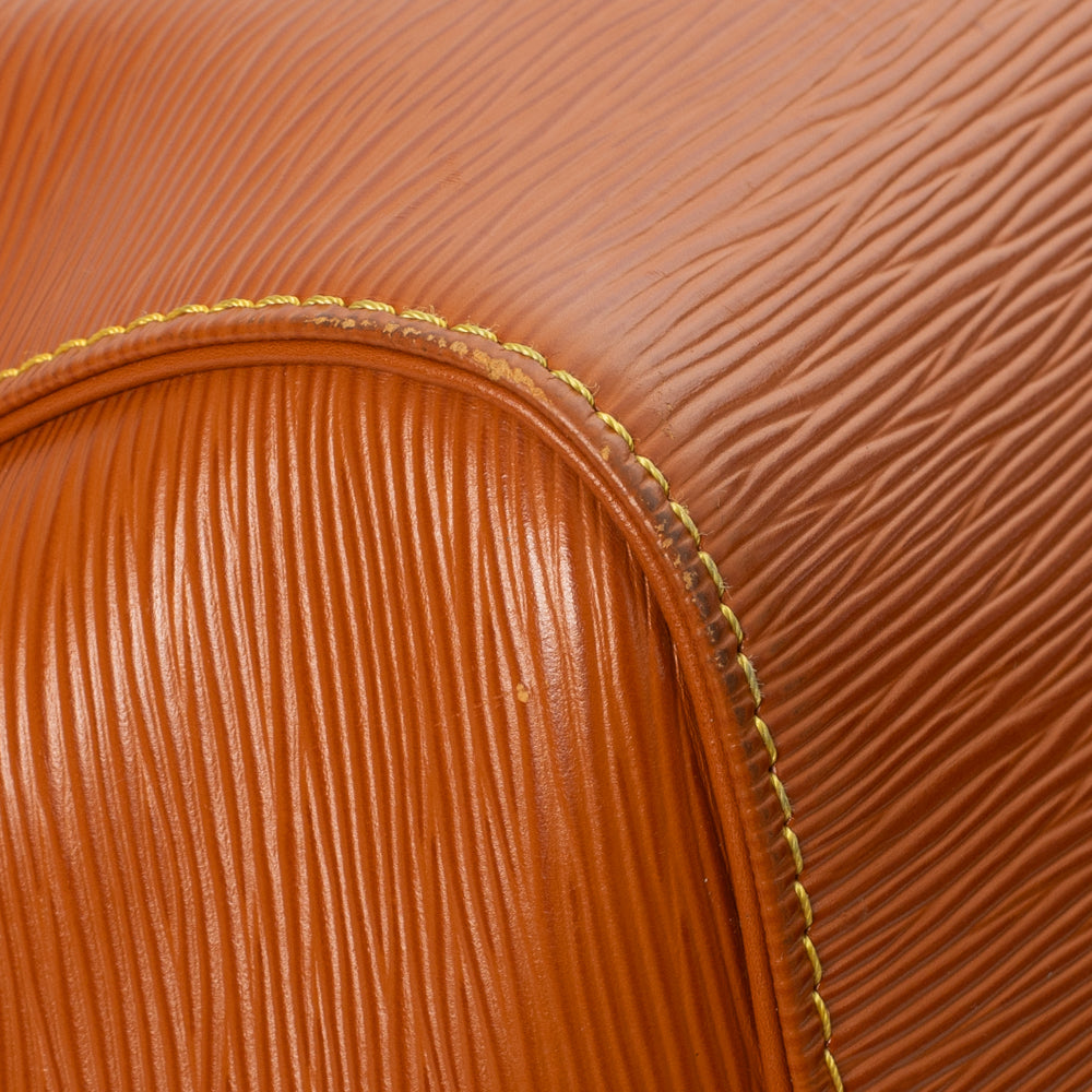 Keepall 45 Vintage en cuir épi marron
