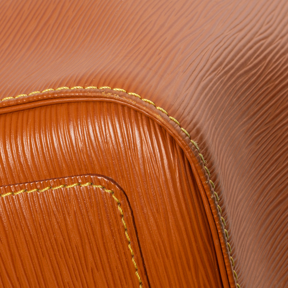 Keepall 45 Vintage en cuir épi marron