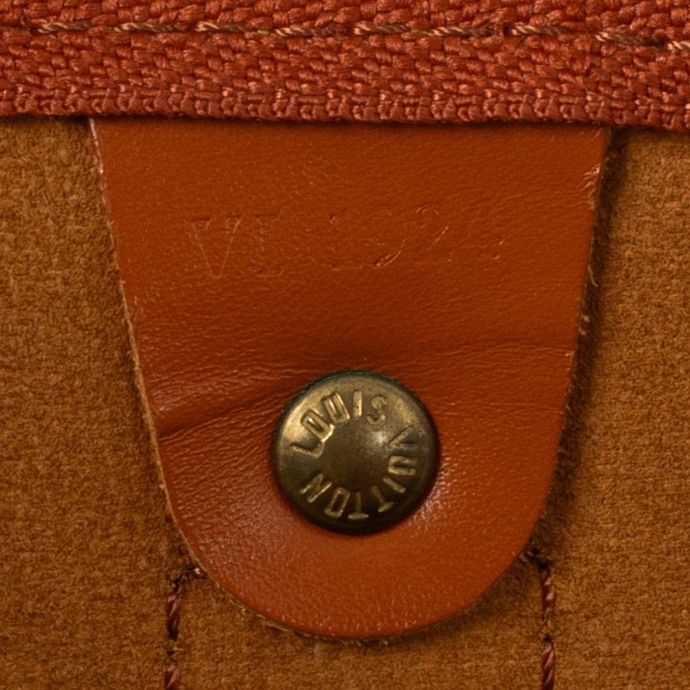 Keepall 45 Vintage en cuir épi marron