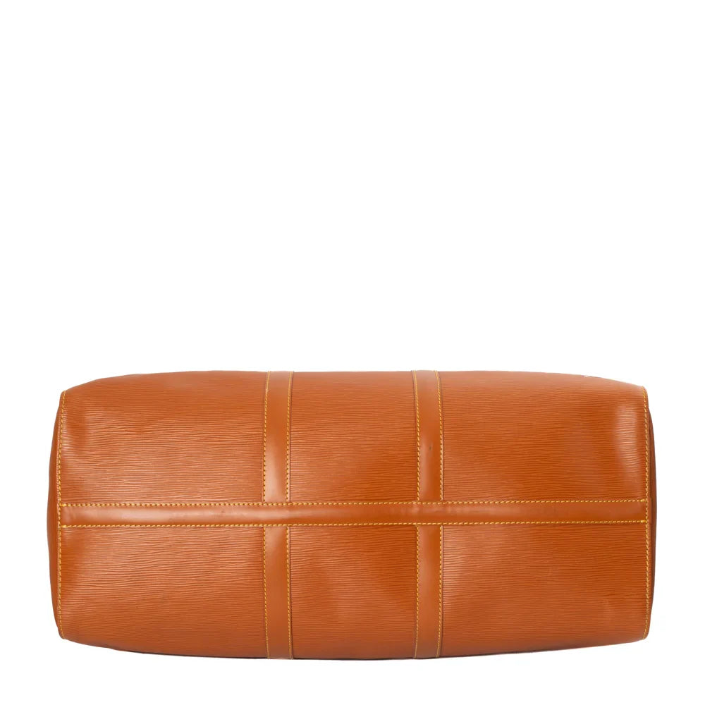 Keepall 50 Vintage en cuir épi marron