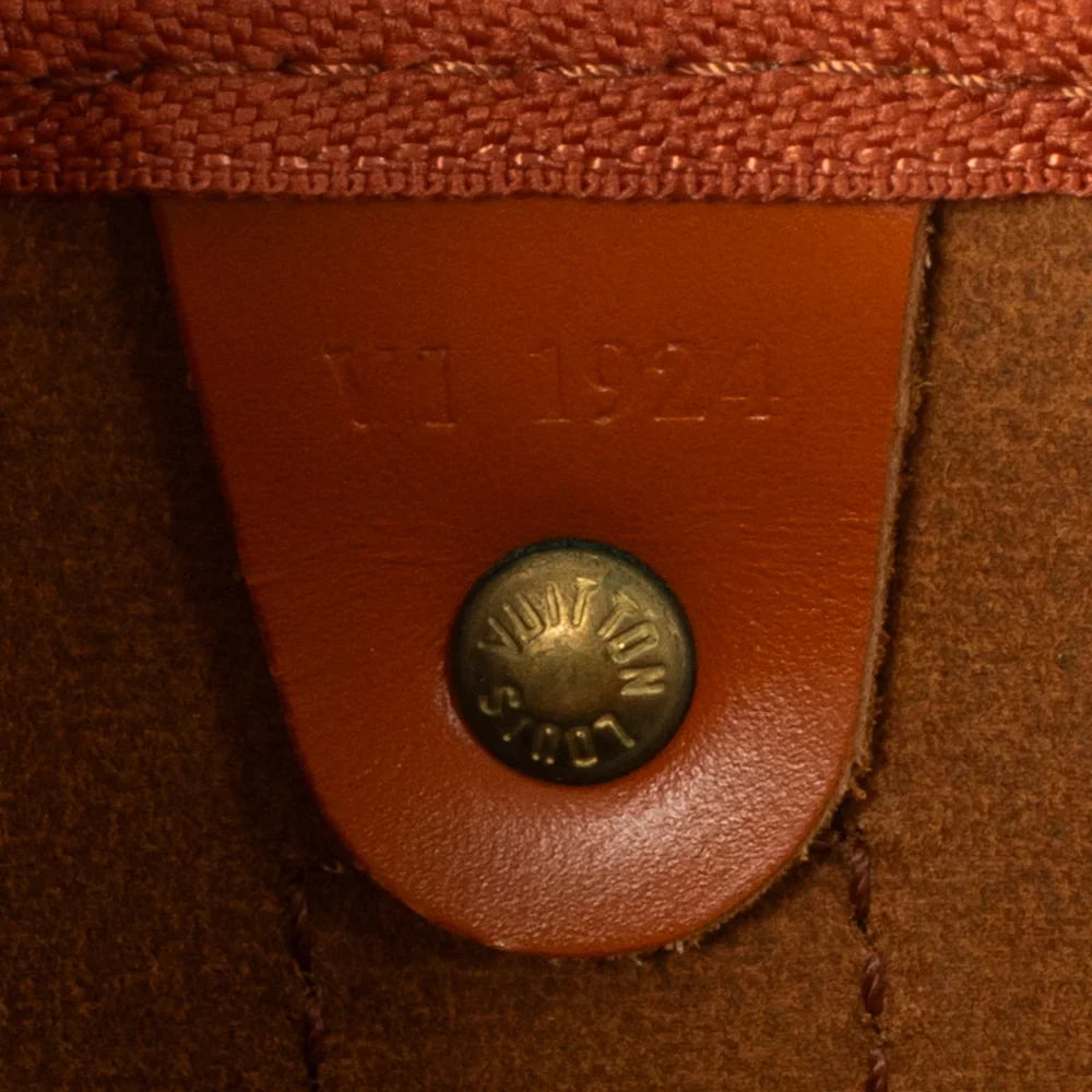 Keepall 50 Vintage en cuir épi marron