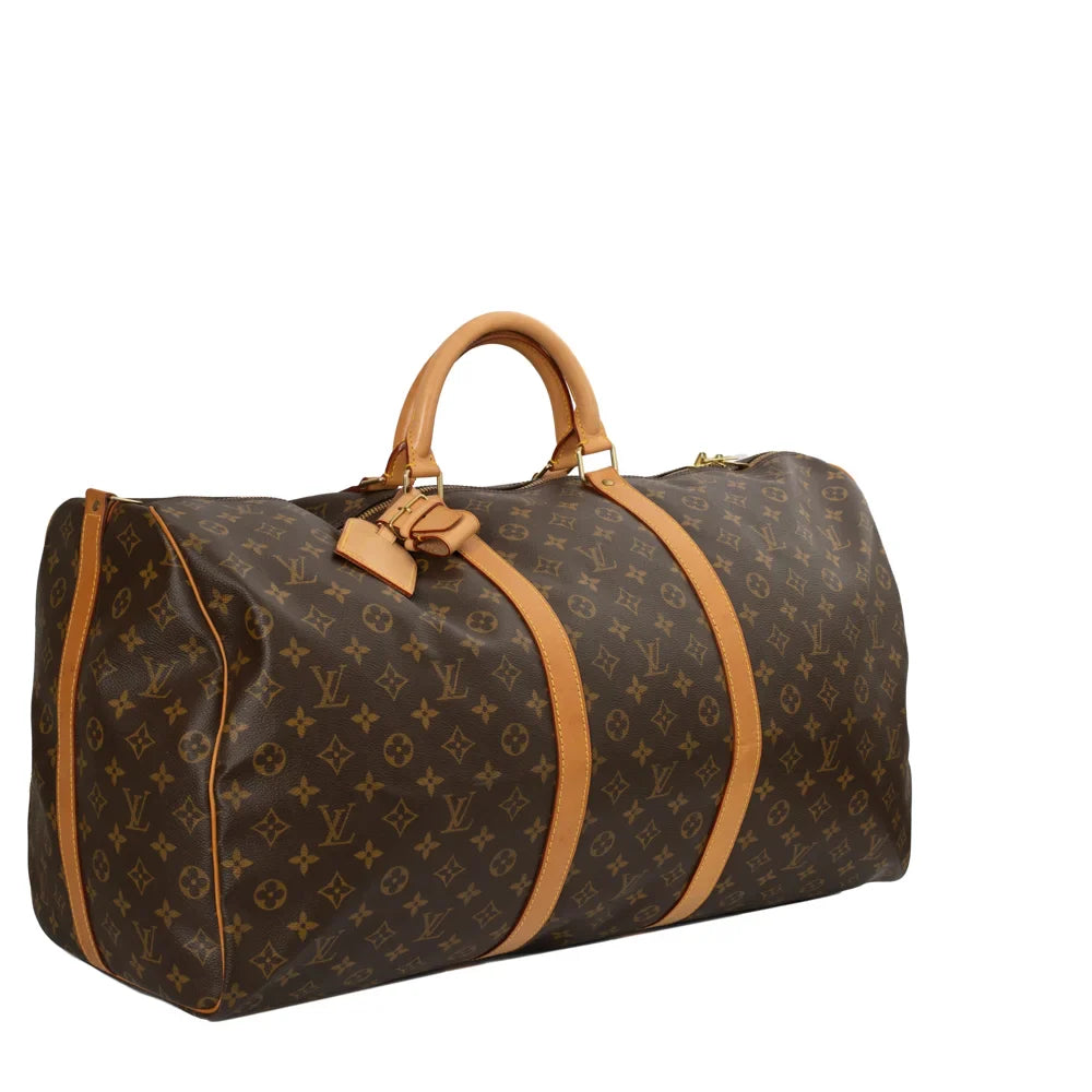 Keepall 60 Vintage en toile monogram marron