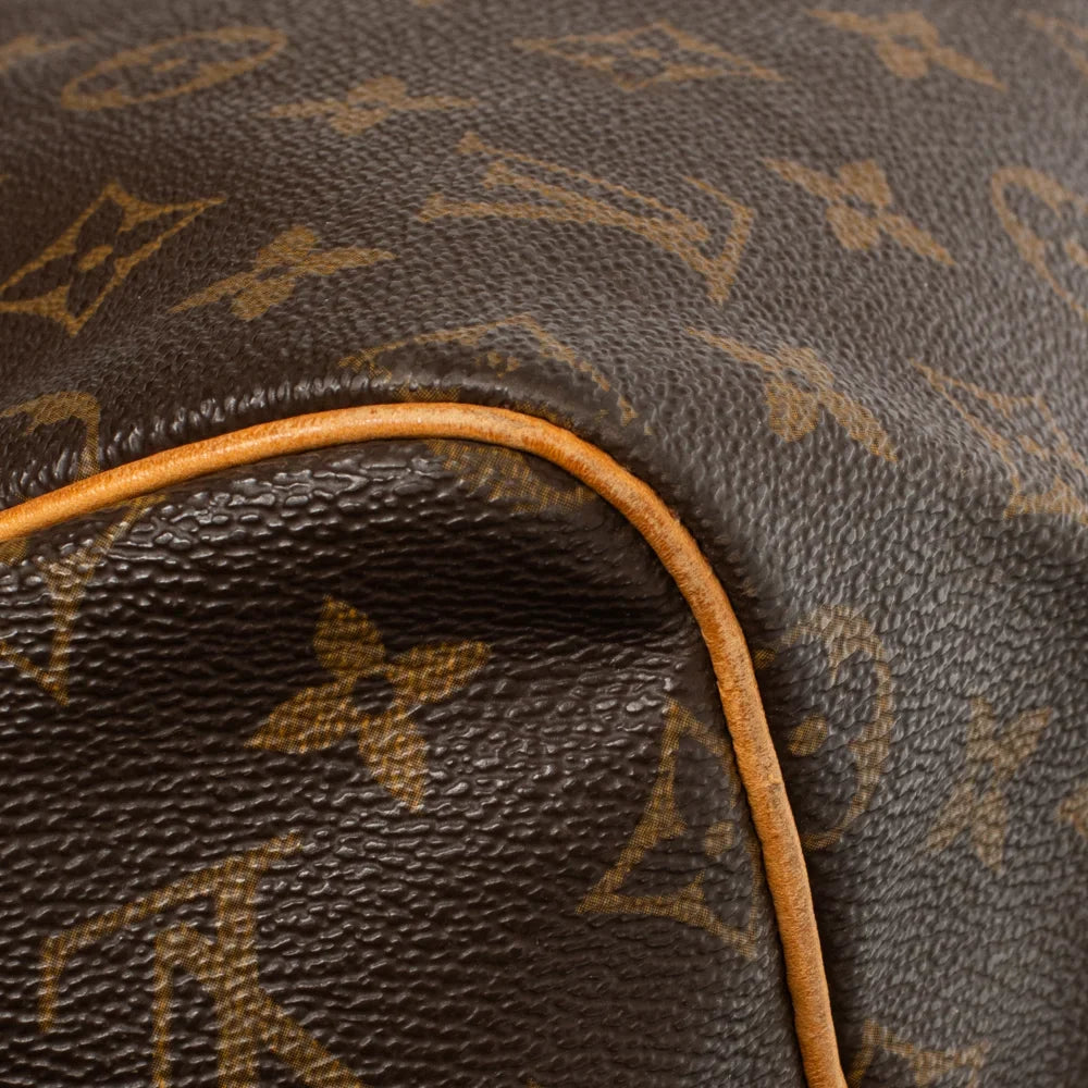 Keepall 55 Vintage en toile monogram marron
