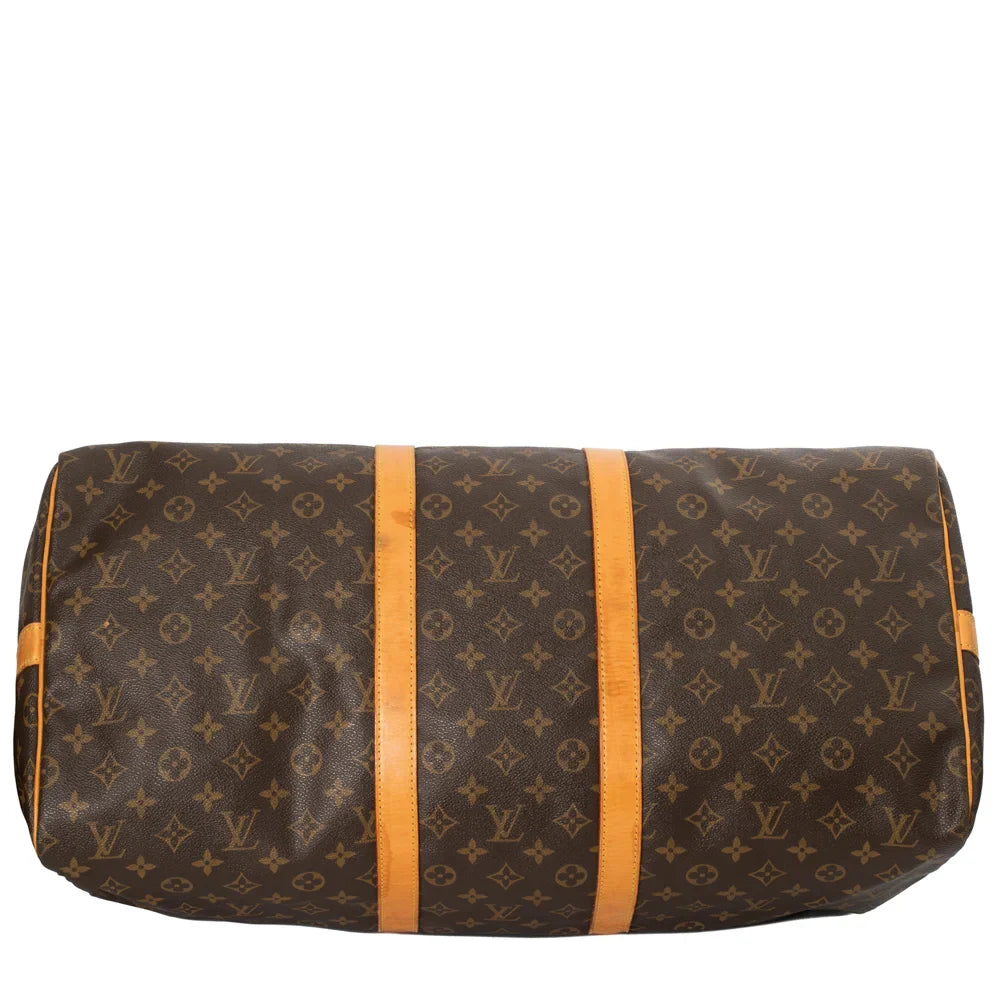 Keepall 55 Vintage en toile monogram marron