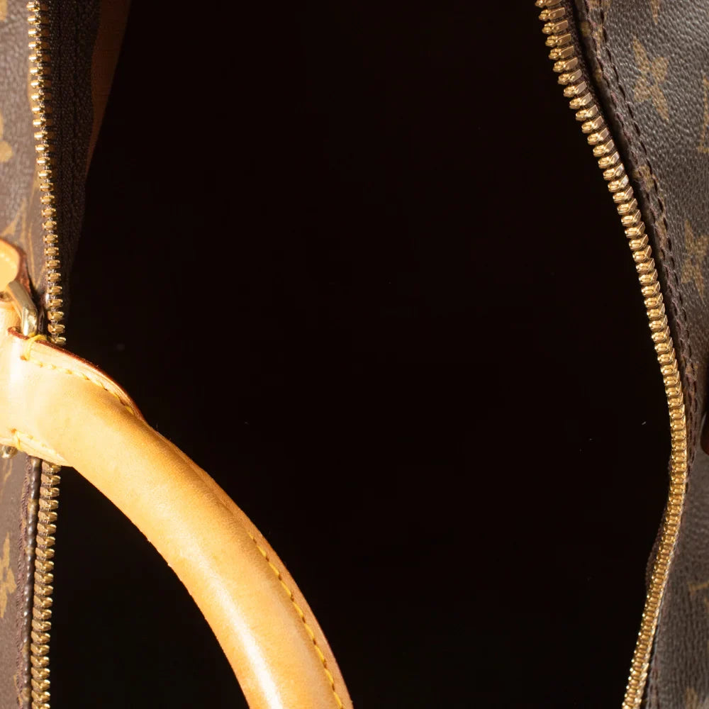 Keepall 55 Vintage en toile monogram marron