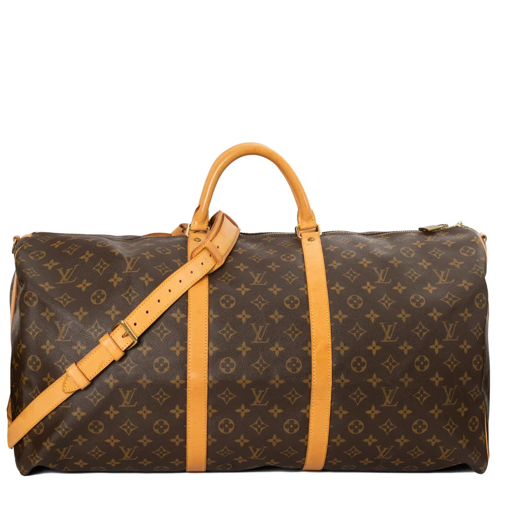 Keepall 60 Vintage en toile monogram marron