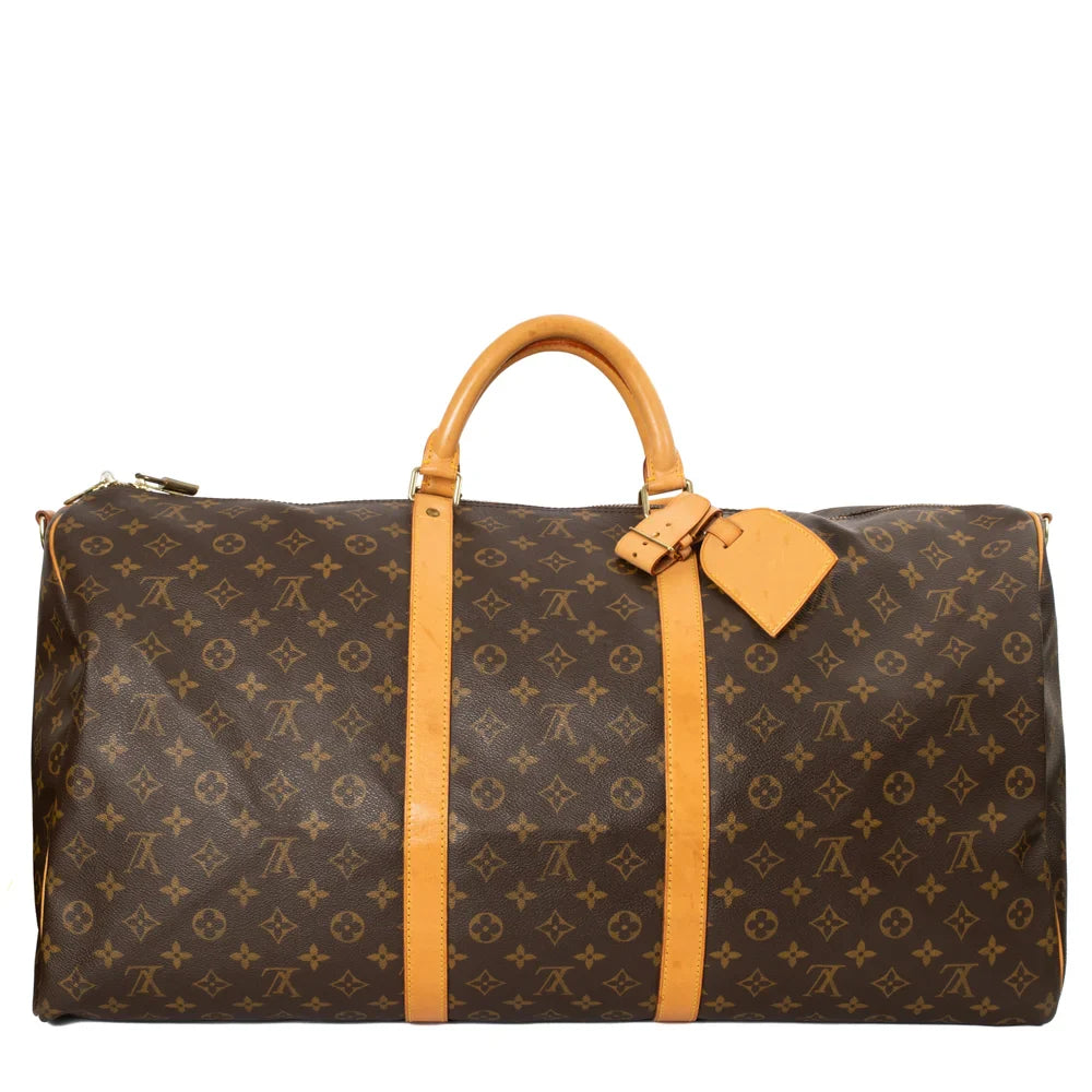 Keepall 60 Vintage en toile monogram marron