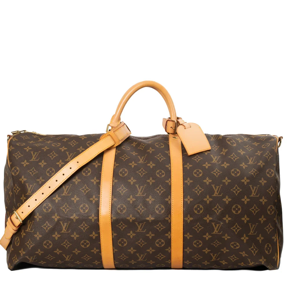 Keepall 60 Vintage en toile monogram marron
